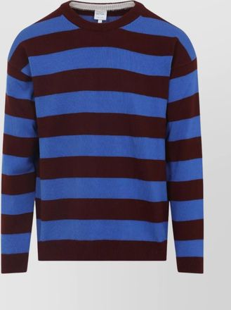 Paul Smith crew neck striped wool cotton pullover