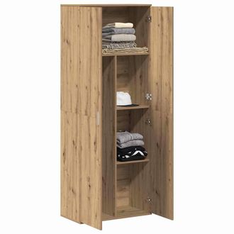 Berkfield Home Highboard Artisan Oak 70x35x180 cm Engineered Wood in Brown | Size: 70 x 35 x 180 cm