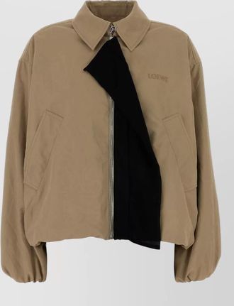 Loewe polyester jacket long sleeves collared front pockets