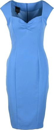 Access Fashion Stijlvolle Midi Jurk - Dames - Casual kleedjes - Blauw - M - Polyester - Kleedjes