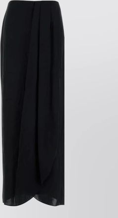 Maison Margiela silk draped maxi skirt