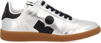 Isabel Marant Silver Logo Kaycee Sneakers