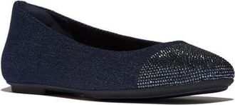 FitFlop Delicato Crys Cap-Toe Ballet in Dark Denim at Nordstrom, Size 6.5
