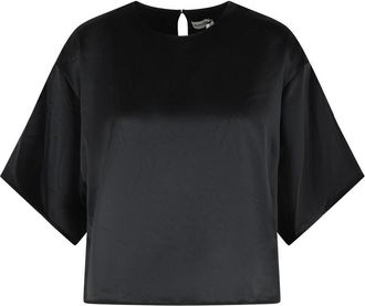 Jonathan Simkhai Black Acetate Blend Top