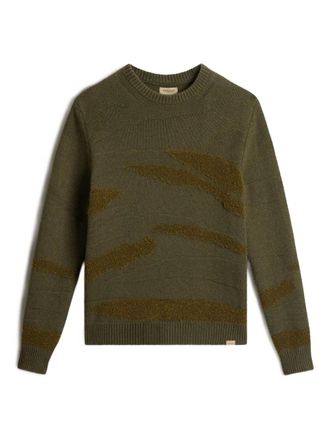 Woolrich crew-neck sweater - men - Polyamide/Wool/Acrylic/Viscose - S - Green