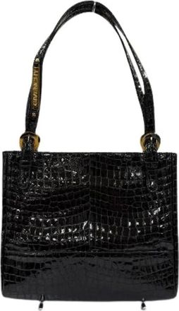 Givenchy Borsa a spalla in pelle di vacchetta con stampa coccodrillo Pre-owned - - Pre-owned - Donna - Nero - ONE SIZE