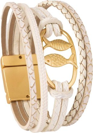 Saachi Saachi Fish Charm Leather Bracelet