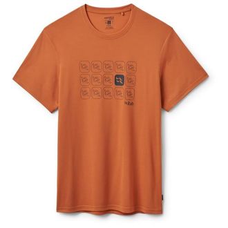 RAB Crimp Repeat Tee Funktionsshirt f&uuml;r Herren | orange