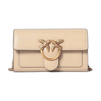 Pinko Bolso de mano Love Bag One de piel - Bags - Mujer - Beige - ONE SIZE