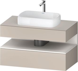 Duravit Duravit - Qatego Consola Mueble Bajo Lavabo, 1 Extra&iacute;ble, 1 Caj&oacute;n