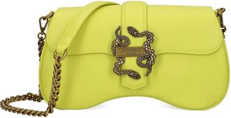 Just Cavalli Crossbodytas met slangengesp - Groen