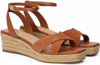 Tommy Hilfiger Sandalen met sleehak, in leer