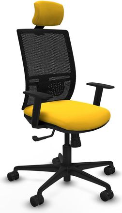 Piqueras y Crespo Silla De Oficina Piqueras Y Crespo Yunquera Negro Ajustable