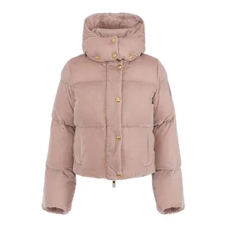 Elisabetta Franchi Winter Jackets, female, Pink, Size: M Elisabetta Franchi Coats