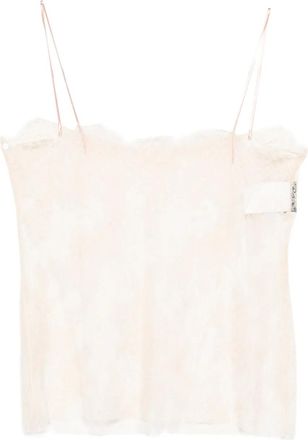 Alberta Ferretti Top in pizzo - Rosa
