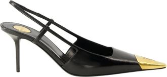 Saint Laurent Pumps, female, Black, Size: 8 1/2 US Jeanne Slingbacks