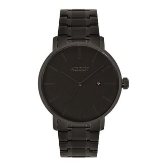 Kazar Accessoires, Dames, Grijs, ONE Size, Grafiet minimalistisch stijl horloge