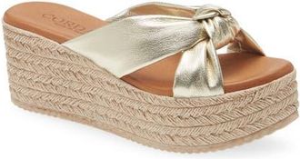 Cordani Brenda Platform Espadrille Sandal in Platino at Nordstrom, Size 6.5Us