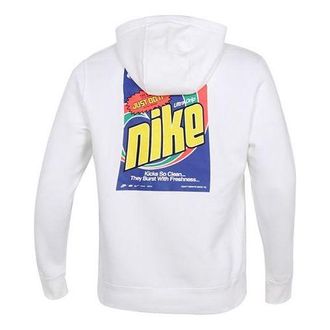 Nike Mens Nike Sportswear Keep It Clean Casual Sports Pullover Fleece Lined White DM2200-100