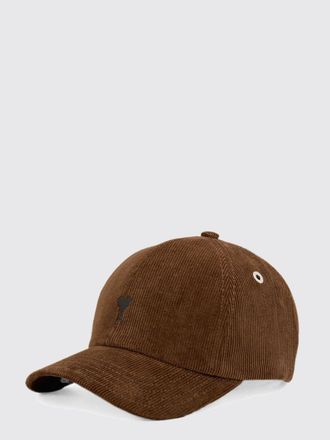 Ami Corduroy Baseball Cap with Embroidered Logo