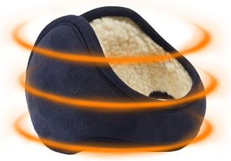 Generic Unisex Winter Earmuffs,Warm Outdoor Ear Warmers | Adjustable Ear Covers with Lamb Wool, Behind the Head Warmers for Outdoor Skiing Biking Fishing