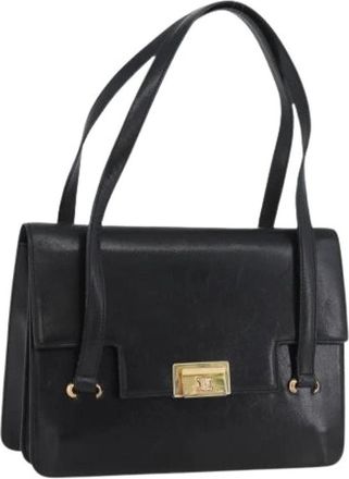 Celine Pre-owned Vintage Handtas - Dames - Vintage Schoudertas - Zwart - ONE Size - Leer - Vintage