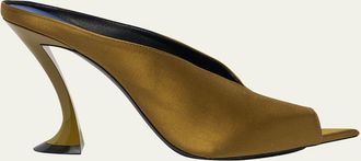 Lanvin 100mm Satin Mule Pumps