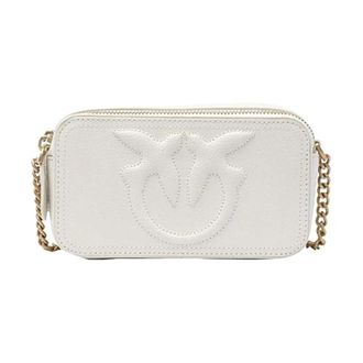 Pinko Cross Body Bags, female, White, Size: ONE SIZE Borsa