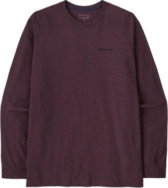 Patagonia L/S P-6 Logo Responsibili-Tee Longsleeve f&uuml;r Herren | braun/lila