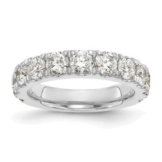 Diamond2Deal 14k Gold Lab Grown Diamond Wedding Band Ring 2Ct Clarity- VS Color- G-H