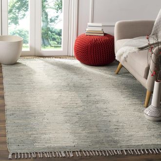 Safavieh Montauk Hand Made Area rug, Grey Bohemian Style Non-Shedding