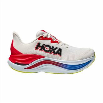 Hoka One One Mens Skyward X Running Shoes In Blanc De Blanc/virtual Blue