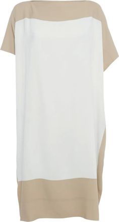 Dior Abito con design color-block - Bianco