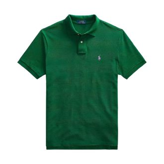 Ralph Lauren Custom Slim Fit Shirt - Heren - Tops - Groen - Maat: S Katoen
