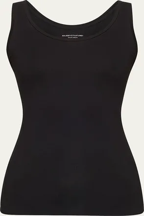 Majestic Filatures Soft Touch Scoop-Neck Tank