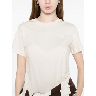 New Balance Crew Neck Cotton T-Shirt - Ivory