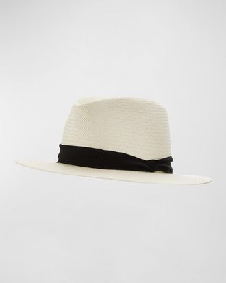 Rag & Bone Panama Straw Hat, White