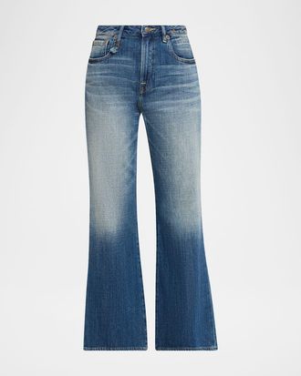 R13 Joan Cropped Flare Jeans