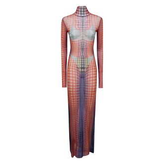 Jean Paul Gaultier Dames, Jurken, Veelkleurig, Maat: XS Polyamide