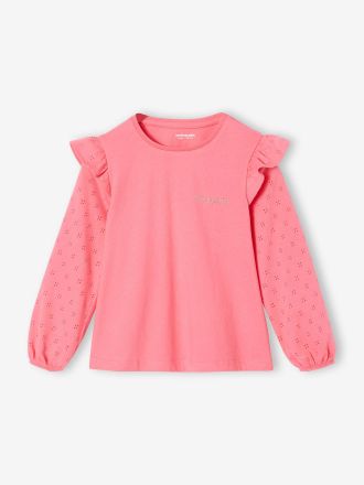 Vertbaudet M&auml;dchen Blusenshirt BASIC rosa