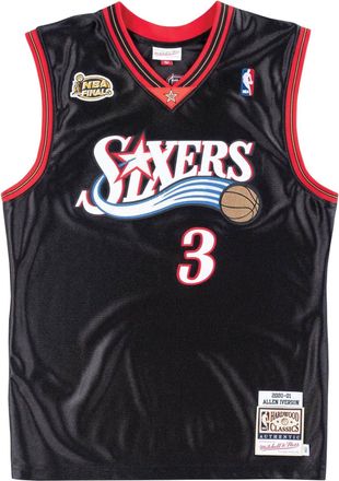 Mitchell & Ness x NBA Philadelphia 76ers 2000-01 Road Finals Jerseys Allen Iverson 3 AJY4GS18104-P76BLCK00AIV