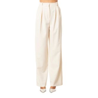 Actualee Pantalone con strass - - Trousers - Donna - Beige - S