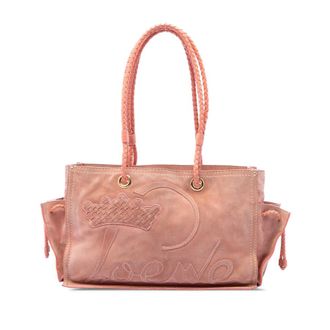 Loewe Pre-owned Loewe Suede Crown Logo Shopper Tote Ladies TYTR6V0RNRTHW32U