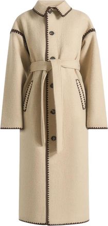 Manière De Voir Cappotto con cintura Elora - Toni neutri