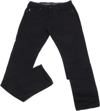 Armani Heren, Broeken, Zwart, Maat: W30 Katoen