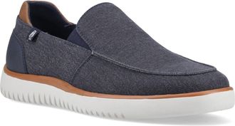 Hush Puppies Damon Slip-on Textiel Heren Navy Loafers