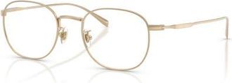 Brooks Brothers 50mm Round optical glasses in Gold at Nordstrom