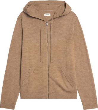 Zadig&Voltaire Maglione Clash con zip - Marrone