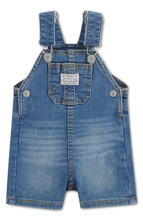 Levi's Denim Shortalls in Indigo at Nordstrom, Size 12M