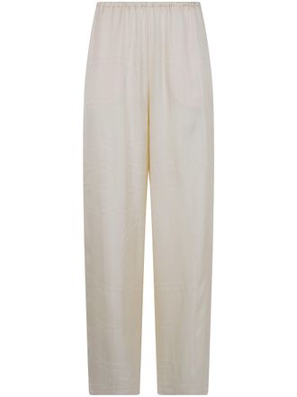 Toteme Monogram Silk Pijama Bottoms Trousers